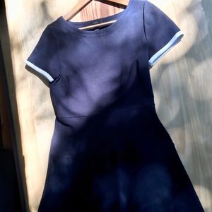 J. Crew Cotton Dress size 8 petite Navy